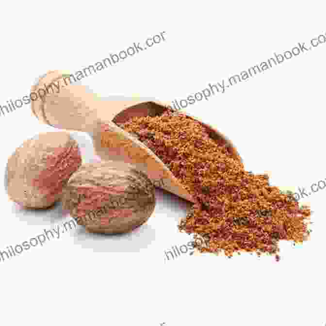 A Close Up Of A Whole Nutmeg And Ground Nutmeg Powder Herbal Smoothie Recipies: For Weight Loss And Sexual Health