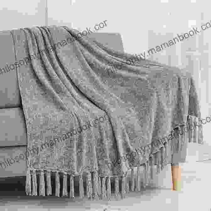 A Cozy Basket Weave Blanket In Cream And Gray CROCHET PATTERN: Basket Weave Blanket