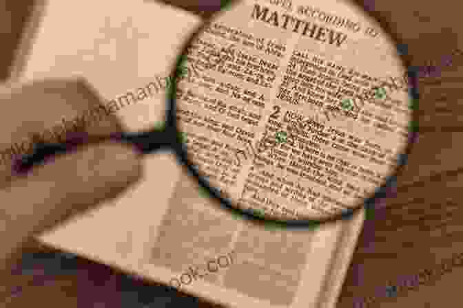A Stack Of Bibles With A Magnifying Glass On Top, Revealing Hidden Text Wait That S Not In The Bible?