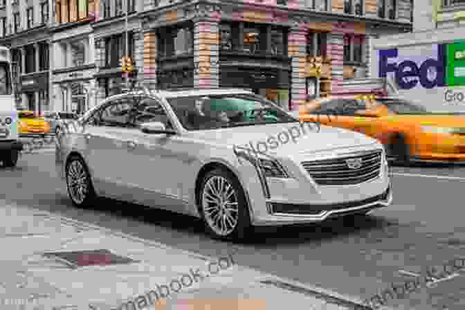 A White Cadillac CT6 With A Colorful Abstract Design Painted On Its Sides Cadillac Veritas James Marren