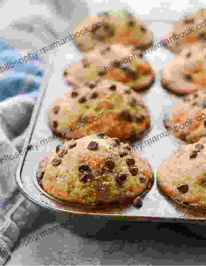 Chocolate Chip Cookie Muffins With Golden Brown Tops And Chocolate Chips 101 Quick Easy Cupcake And Muffin Recipes