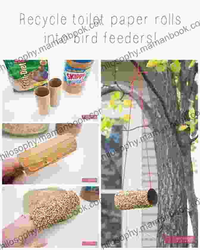 DIY Toilet Paper Roll Bird Feeders Recycle And Play: Awesome DIY Zero Waste Projects To Make For Kids 50 Fun Learning Activities For Ages 3 6