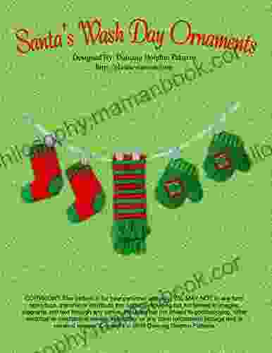 Santa S Wash Day Ornaments: Plastic Canvas Pattern