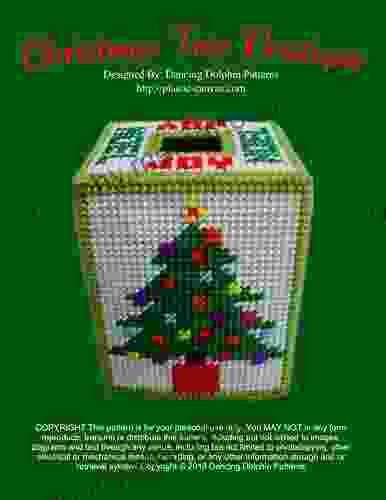Christmas Tree Boutique Tissue Box Cover: Plastic Canvas Pattern